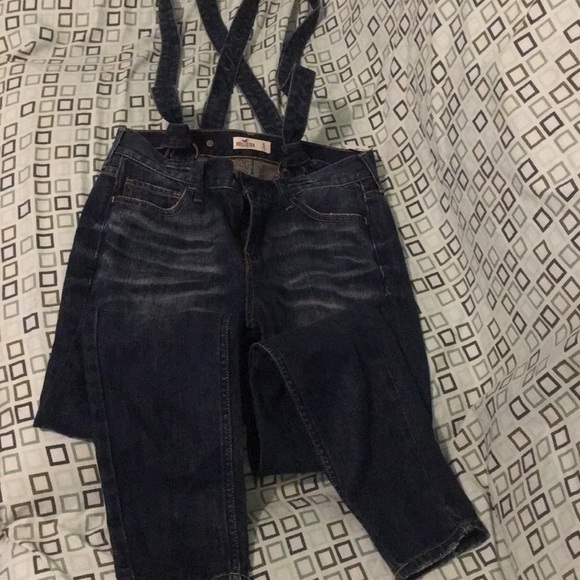 HOLLISTER OVERALL JEANS SZ SMALL - Picture 2 of 7